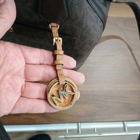 Michael Kors Black and Brown Signature Shoulder Bag - Picture 10 of 10